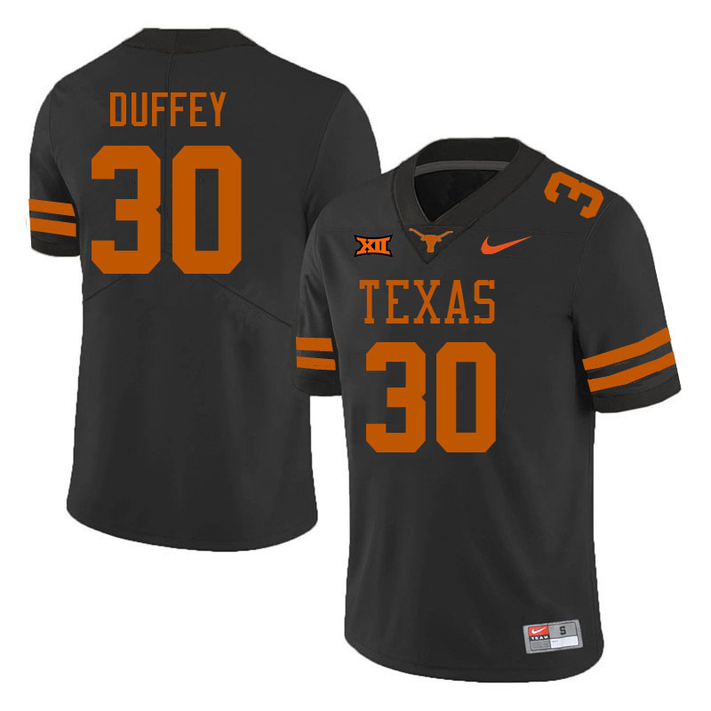 Men #30 Jackson Duffey Texas Longhorns College Football Jerseys Stitched-Black